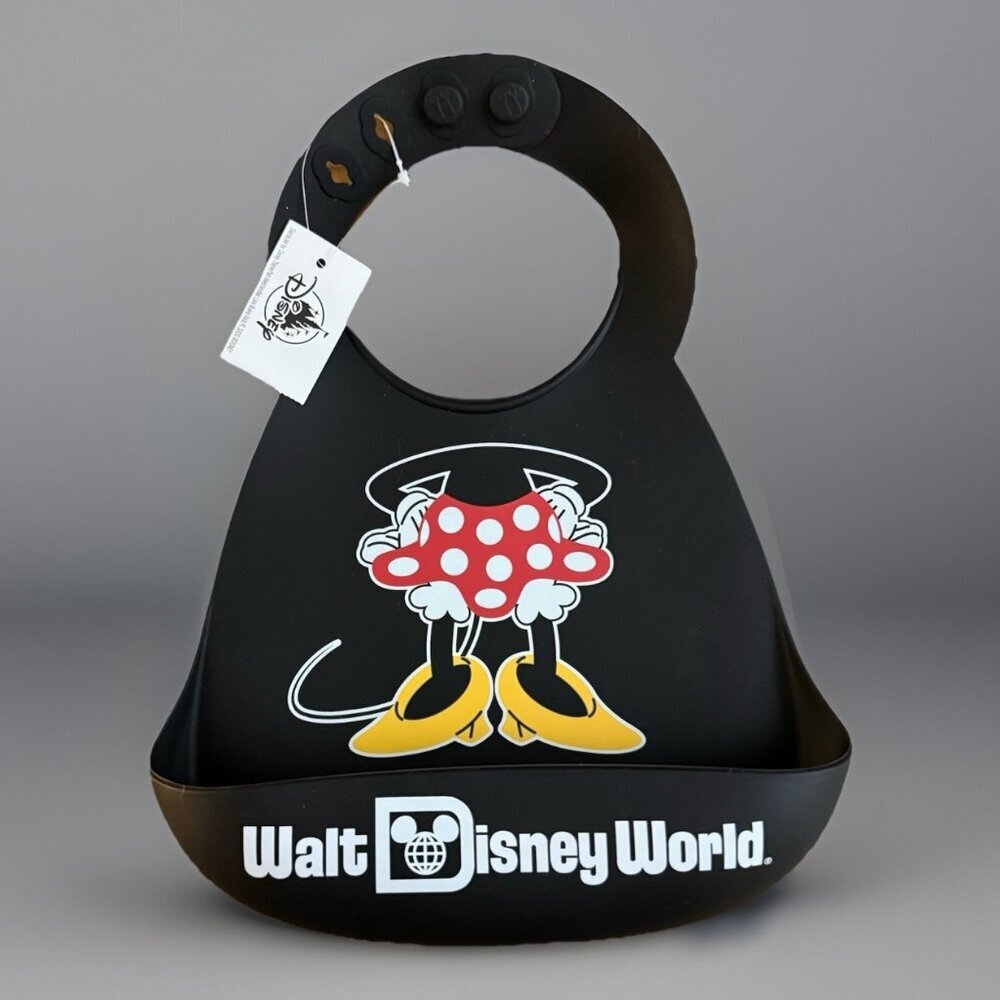 Disney Parks Baby Bib Minnie Mouse ONE SIZE Vacation Trip Official Merch NWT